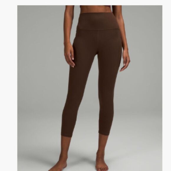 LULULEMON align PANT LEGGINGS JAVA COFFEE BROWN POCKETS SIZE 4 25" PERFECT NWT - Picture 8 of 10